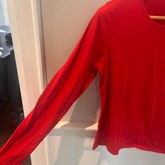 Lands End Crew Neck Long Sleeved Tee - Picture 3 of 7